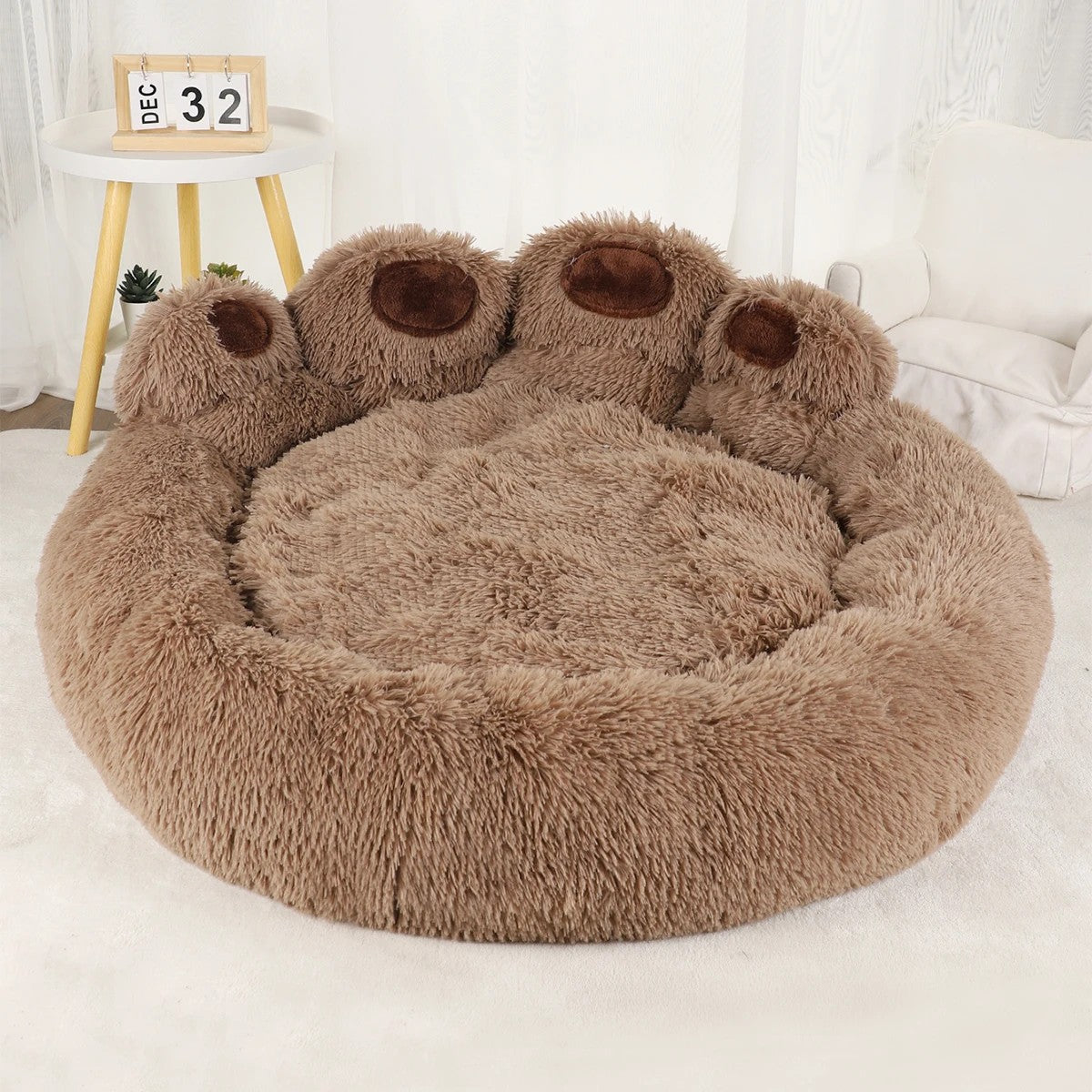 Cozy Paw Bed™ – Fluffy Comfort for Dogs & Cats