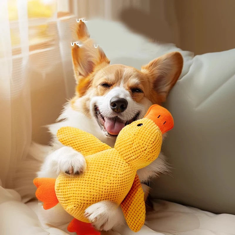 Smart Plush Duck Toy™ – Interactive Fun for Happy Dogs!