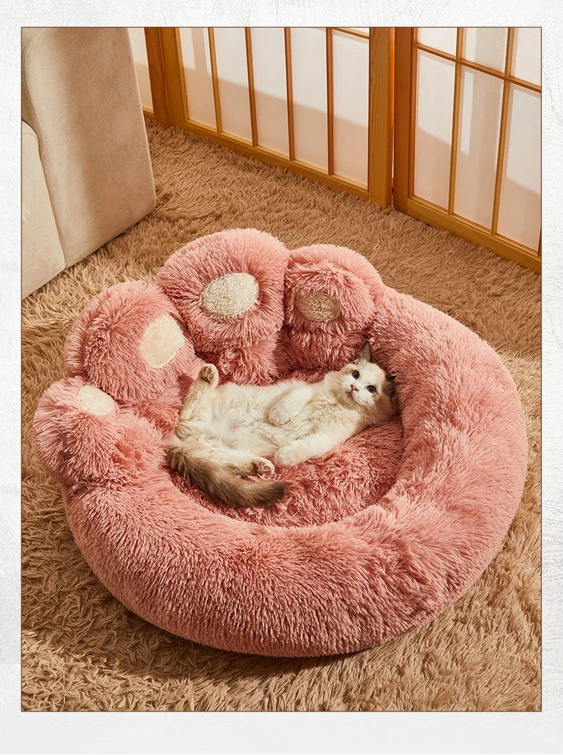 Cozy Paw Bed™ – Fluffy Comfort for Dogs & Cats