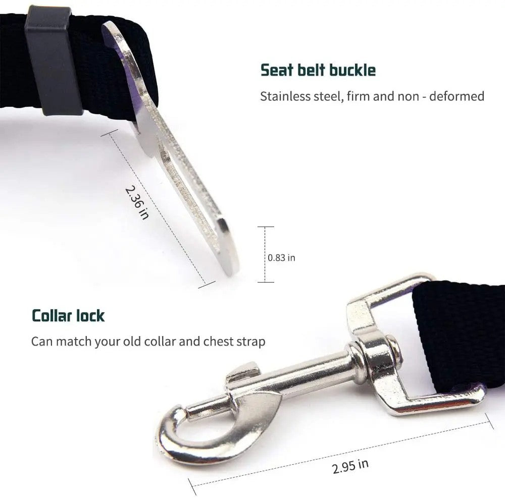 SafeRide™ Adjustable Dog Seat Belt