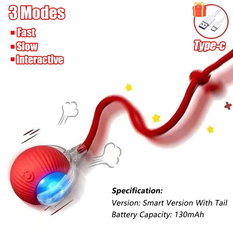 ChaseTail™ Interactive Cat Ball – Smart Moving Toy for Endless Fun