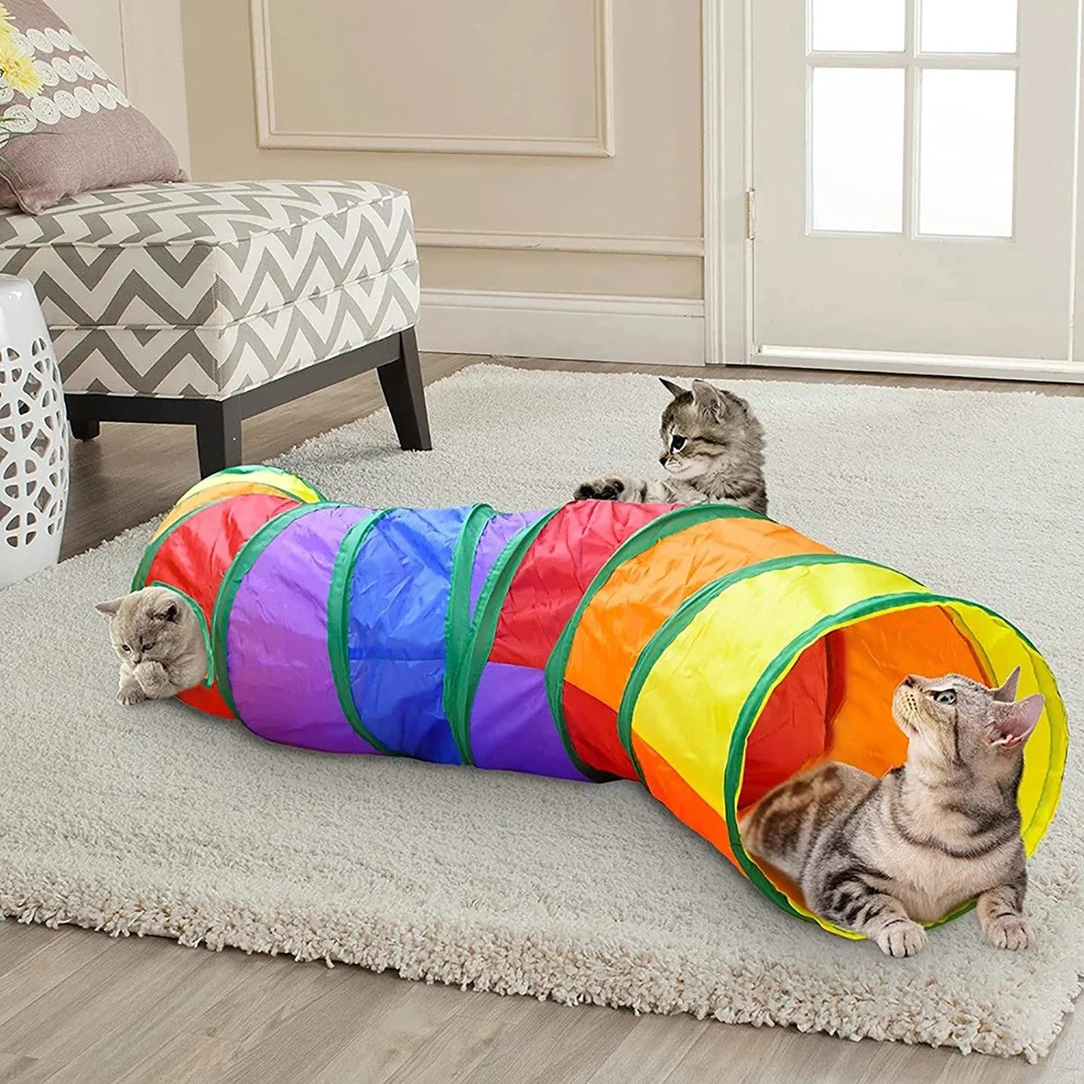 PurrPlay™ Foldable Cat Tunnel Tube