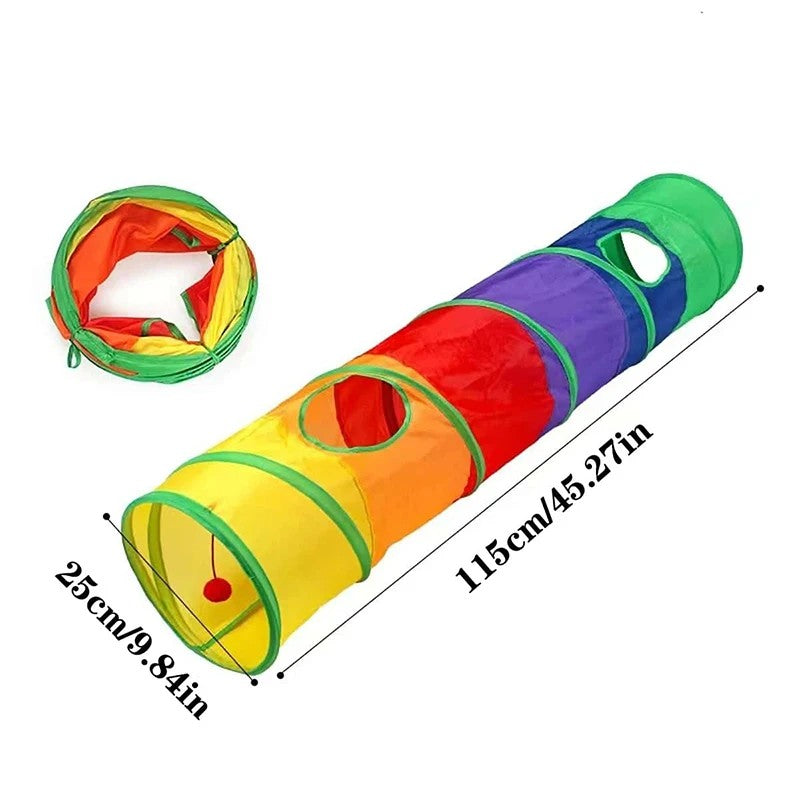 PurrPlay™ Foldable Cat Tunnel Tube