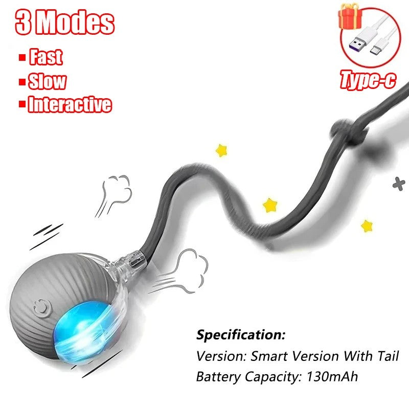 ChaseTail™ Interactive Cat Ball – Smart Moving Toy for Endless Fun