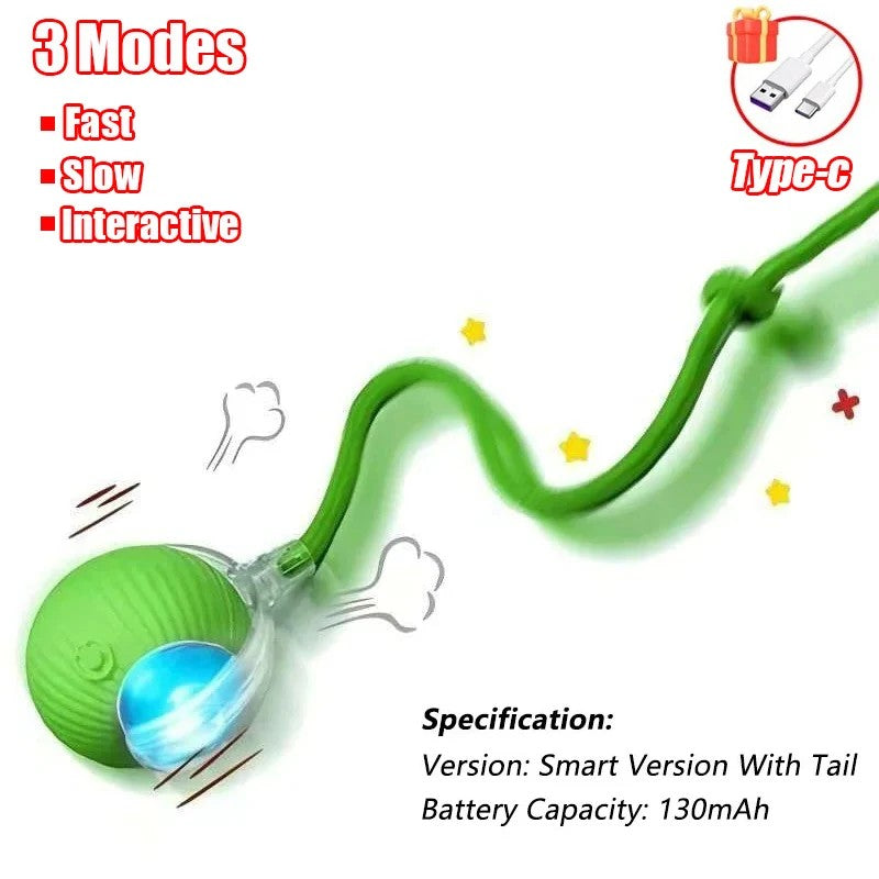 ChaseTail™ Interactive Cat Ball – Smart Moving Toy for Endless Fun