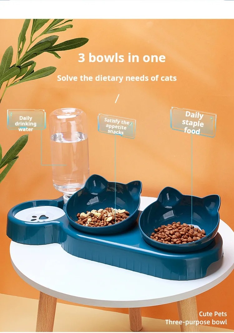 PawBowl™ 3-in-1 Cat & Dog Feeding Station