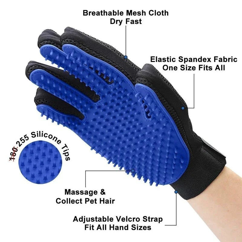 PurrGlove™ – Silicone Pet Grooming & Bathing Gloves