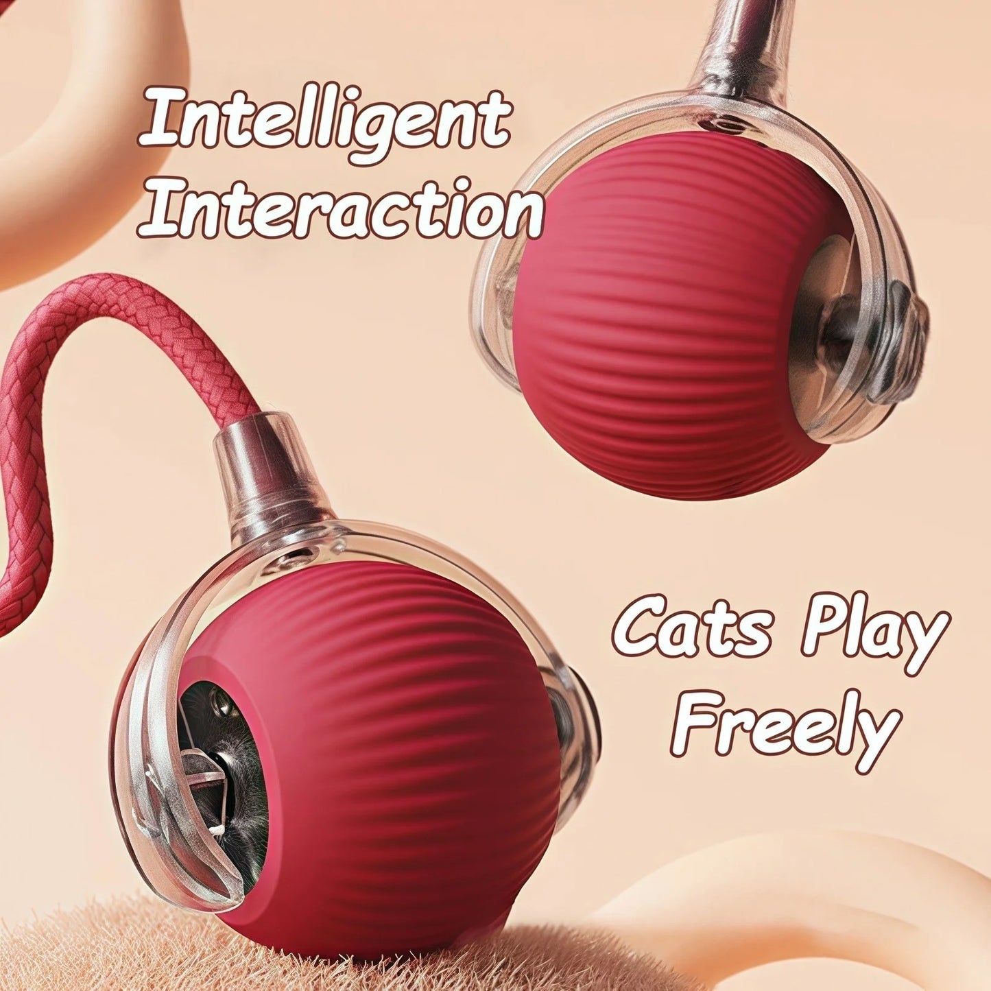 ChaseTail™ Interactive Cat Ball – Smart Moving Toy for Endless Fun