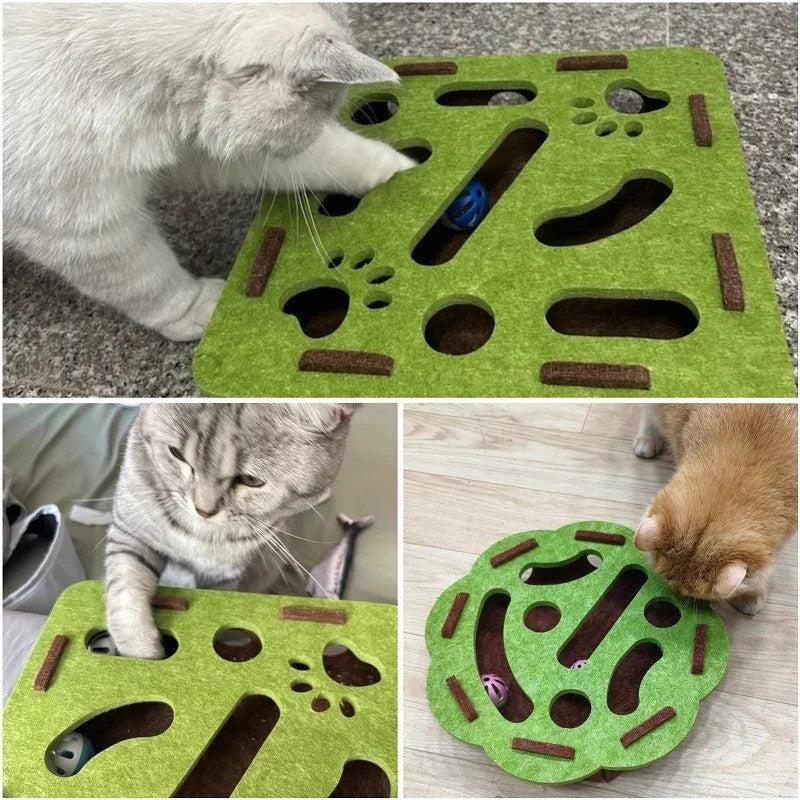 MazePaw™ Cat Puzzle Toy – Interactive Brain Game for Smart Cats
