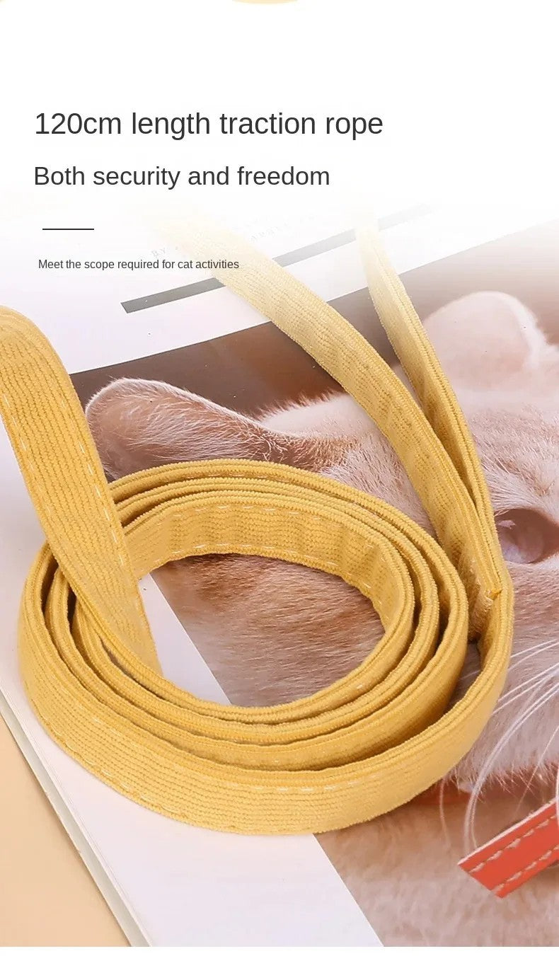 BeeHug™ Harness – Adjustable Cartoon Bee Leash for Cats & Small Dogs