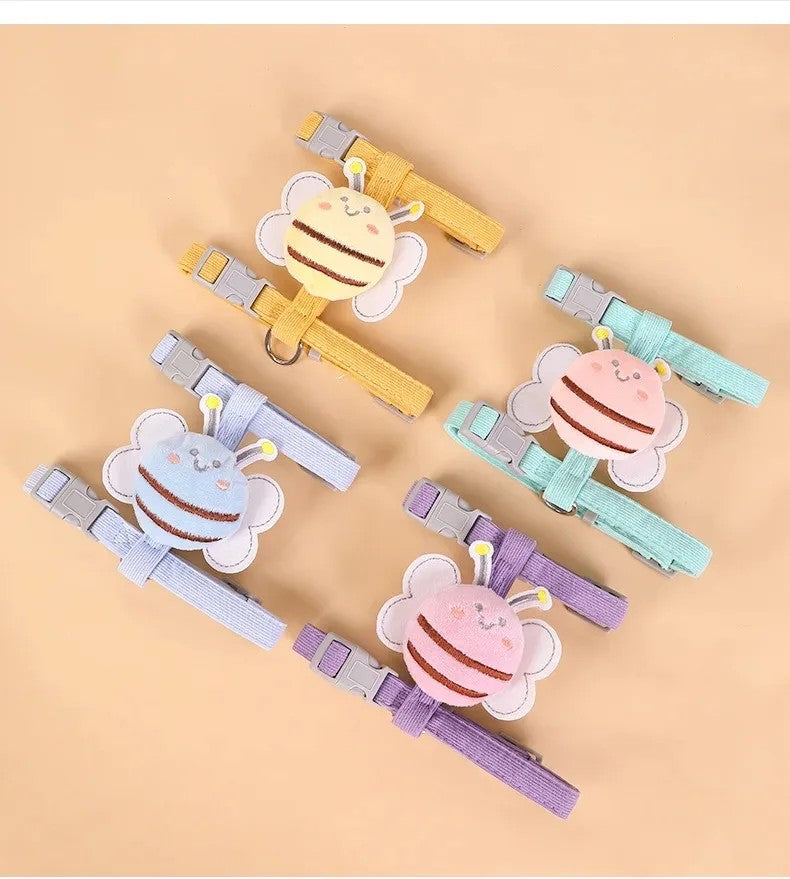 BeeHug™ Harness – Adjustable Cartoon Bee Leash for Cats & Small Dogs
