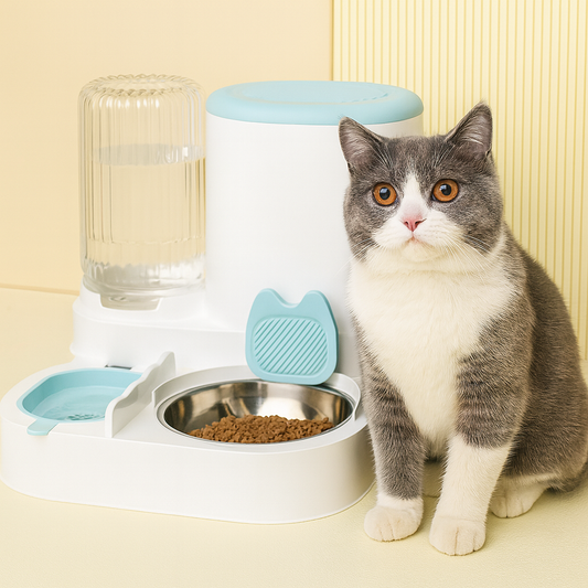 Smart Pet Feeder™ – Automatic Food & Water Dispenser for Cats and Dogs